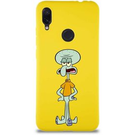 Printify Xiaomi Redmi Note 7 Soft Premier Kapak Squidward Dokunaç Tasarımlı Silikon Cep Telefonu Kılıfı