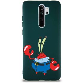 PrintiFy Xiaomi Redmi Note 8 Pro Soft Premier Kapak Bay Yengeç Tasarımlı Silikon Cep Telefonu Kılıfı