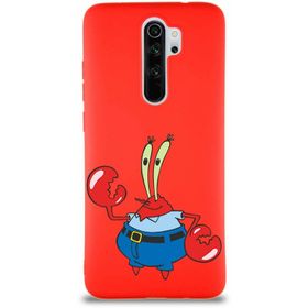 PrintiFy Xiaomi Redmi Note 8 Pro Soft Premier Kapak Bay Yengeç Tasarımlı Silikon Cep Telefonu Kılıfı