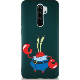 PrintiFy Xiaomi Redmi Note 8 Pro Soft Premier Kapak Bay Yengeç Tasarımlı Silikon Cep Telefonu Kılıfı