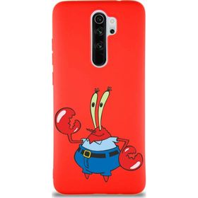 PrintiFy Xiaomi Redmi Note 8 Pro Soft Premier Kapak Bay Yengeç Tasarımlı Silikon Cep Telefonu Kılıfı