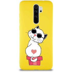 Printify Xiaomi Redmi Note 8 Pro Soft Premier Kapak Coolcat Tasarımlı Silikon Cep Telefonu Kılıfı