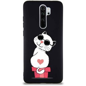 Printify Xiaomi Redmi Note 8 Pro Soft Premier Kapak Coolcat Tasarımlı Silikon Cep Telefonu Kılıfı