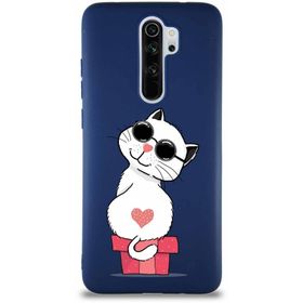 Printify Xiaomi Redmi Note 8 Pro Soft Premier Kapak Coolcat Tasarımlı Silikon Cep Telefonu Kılıfı