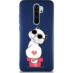 Printify Xiaomi Redmi Note 8 Pro Soft Premier Kapak Coolcat Tasarımlı Silikon Cep Telefonu Kılıfı