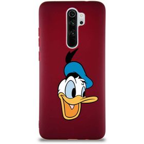 Printify Xiaomi Redmi Note 8 Pro Soft Premier Kapak Donald Duck-A Tasarımlı Silikon Cep Telefonu Kılıfı