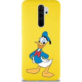 Printify Xiaomi Redmi Note 8 Pro Soft Premier Kapak Donald Duck-C Tasarımlı Silikon Cep Telefonu Kılıfı