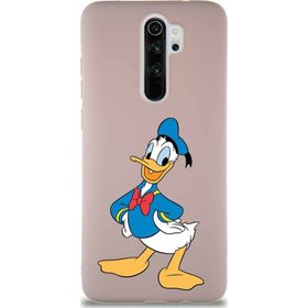 Printify Xiaomi Redmi Note 8 Pro Soft Premier Kapak Donald Duck-C Tasarımlı Silikon Cep Telefonu Kılıfı
