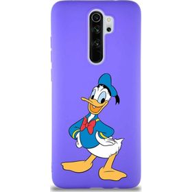 Printify Xiaomi Redmi Note 8 Pro Soft Premier Kapak Donald Duck-C Tasarımlı Silikon Cep Telefonu Kılıfı