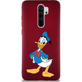 Printify Xiaomi Redmi Note 8 Pro Soft Premier Kapak Donald Duck-C Tasarımlı Silikon Cep Telefonu Kılıfı