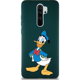 Printify Xiaomi Redmi Note 8 Pro Soft Premier Kapak Donald Duck-C Tasarımlı Silikon Cep Telefonu Kılıfı