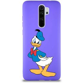 Printify Xiaomi Redmi Note 8 Pro Soft Premier Kapak Donald Duck-D Tasarımlı Silikon Cep Telefonu Kılıfı