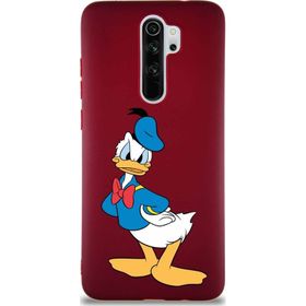 Printify Xiaomi Redmi Note 8 Pro Soft Premier Kapak Donald Duck-D Tasarımlı Silikon Cep Telefonu Kılıfı
