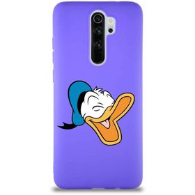 Printify Xiaomi Redmi Note 8 Pro Soft Premier Kapak Donald Duck-E Tasarımlı Silikon Cep Telefonu Kılıfı