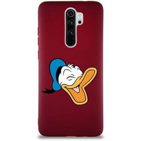 Printify Xiaomi Redmi Note 8 Pro Soft Premier Kapak Donald Duck-E Tasarımlı Silikon Cep Telefonu Kılıfı