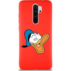 Printify Xiaomi Redmi Note 8 Pro Soft Premier Kapak Donald Duck-E Tasarımlı Silikon Cep Telefonu Kılıfı