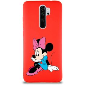 Printify Xiaomi Redmi Note 8 Pro Soft Premier Kapak Minnie Mouse-E Tasarımlı Silikon Cep Telefonu Kılıfı