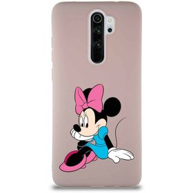 Printify Xiaomi Redmi Note 8 Pro Soft Premier Kapak Minnie Mouse-E Tasarımlı Silikon Cep Telefonu Kılıfı