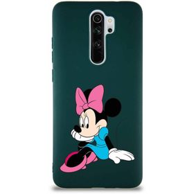 Printify Xiaomi Redmi Note 8 Pro Soft Premier Kapak Minnie Mouse-E Tasarımlı Silikon Cep Telefonu Kılıfı