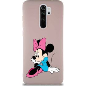 Printify Xiaomi Redmi Note 8 Pro Soft Premier Kapak Minnie Mouse-E Tasarımlı Silikon Cep Telefonu Kılıfı