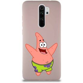 PrintiFy Xiaomi Redmi Note 8 Pro Soft Premier Kapak Patrick Yıldız Tasarımlı Silikon Cep Telefonu Kılıfı