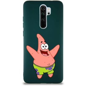PrintiFy Xiaomi Redmi Note 8 Pro Soft Premier Kapak Patrick Yıldız Tasarımlı Silikon Cep Telefonu Kılıfı