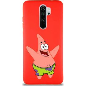 PrintiFy Xiaomi Redmi Note 8 Pro Soft Premier Kapak Patrick Yıldız Tasarımlı Silikon Cep Telefonu Kılıfı