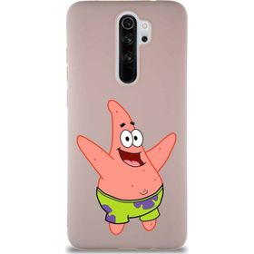 PrintiFy Xiaomi Redmi Note 8 Pro Soft Premier Kapak Patrick Yıldız Tasarımlı Silikon Cep Telefonu Kılıfı