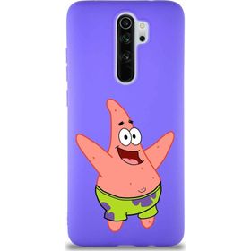 PrintiFy Xiaomi Redmi Note 8 Pro Soft Premier Kapak Patrick Yıldız Tasarımlı Silikon Cep Telefonu Kılıfı