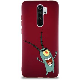 PrintiFy Xiaomi Redmi Note 8 Pro Soft Premier Kapak Plankton Tasarımlı Silikon Cep Telefonu Kılıfı