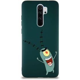PrintiFy Xiaomi Redmi Note 8 Pro Soft Premier Kapak Plankton Tasarımlı Silikon Cep Telefonu Kılıfı