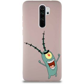 PrintiFy Xiaomi Redmi Note 8 Pro Soft Premier Kapak Plankton Tasarımlı Silikon Cep Telefonu Kılıfı