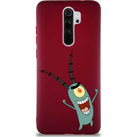 PrintiFy Xiaomi Redmi Note 8 Pro Soft Premier Kapak Plankton Tasarımlı Silikon Cep Telefonu Kılıfı
