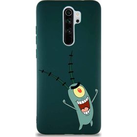 PrintiFy Xiaomi Redmi Note 8 Pro Soft Premier Kapak Plankton Tasarımlı Silikon Cep Telefonu Kılıfı