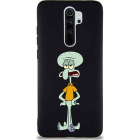 PrintiFy Xiaomi Redmi Note 8 Pro Soft Premier Kapak Squidward Dokunaç Tasarımlı Silikon Cep Telefonu Kılıfı
