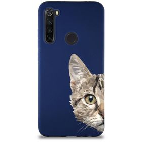 Printify Xiaomi Redmi Note 8 Soft Premier Kapak Catface Tasarımlı Silikon Cep Telefonu Kılıfı