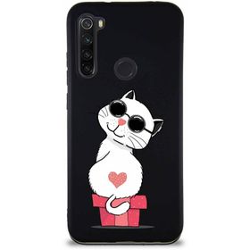 Printify Xiaomi Redmi Note 8 Soft Premier Kapak Coolcat Tasarımlı Silikon Cep Telefonu Kılıfı