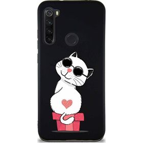 Printify Xiaomi Redmi Note 8 Soft Premier Kapak Coolcat Tasarımlı Silikon Cep Telefonu Kılıfı