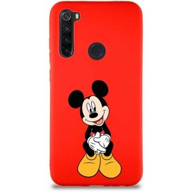 Printify Xiaomi Redmi Note 8 Soft Premier Kapak Mickey Mouse-A Tasarımlı Silikon Cep Telefonu Kılıfı