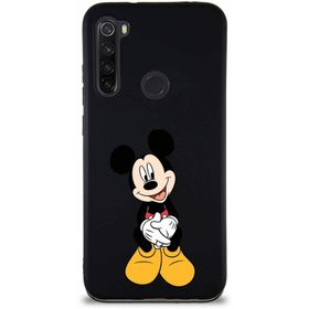 Printify Xiaomi Redmi Note 8 Soft Premier Kapak Mickey Mouse-A Tasarımlı Silikon Cep Telefonu Kılıfı