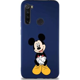 Printify Xiaomi Redmi Note 8 Soft Premier Kapak Mickey Mouse-A Tasarımlı Silikon Cep Telefonu Kılıfı