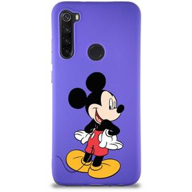 Printify Xiaomi Redmi Note 8 Soft Premier Kapak Mickey Mouse-D Tasarımlı Silikon Cep Telefonu Kılıfı