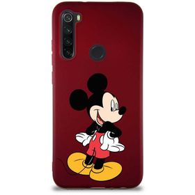 Printify Xiaomi Redmi Note 8 Soft Premier Kapak Mickey Mouse-D Tasarımlı Silikon Cep Telefonu Kılıfı