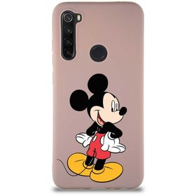 Printify Xiaomi Redmi Note 8 Soft Premier Kapak Mickey Mouse-D Tasarımlı Silikon Cep Telefonu Kılıfı
