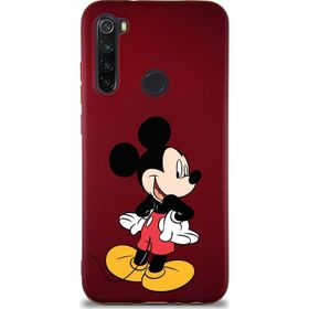 Printify Xiaomi Redmi Note 8 Soft Premier Kapak Mickey Mouse-D Tasarımlı Silikon Cep Telefonu Kılıfı