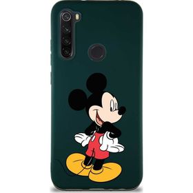 Printify Xiaomi Redmi Note 8 Soft Premier Kapak Mickey Mouse-D Tasarımlı Silikon Cep Telefonu Kılıfı