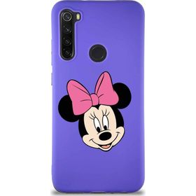 Printify Xiaomi Redmi Note 8 Soft Premier Kapak Minnie Mouse-C Tasarımlı Silikon Cep Telefonu Kılıfı