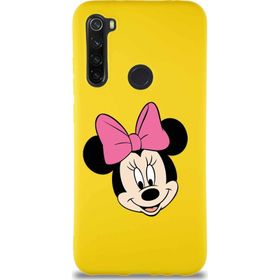 Printify Xiaomi Redmi Note 8 Soft Premier Kapak Minnie Mouse-C Tasarımlı Silikon Cep Telefonu Kılıfı