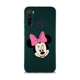 Printify Xiaomi Redmi Note 8 Soft Premier Kapak Minnie Mouse-C Tasarımlı Silikon Cep Telefonu Kılıfı