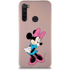 Printify Xiaomi Redmi Note 8 Soft Premier Kapak Minnie Mouse-F Tasarımlı Silikon Cep Telefonu Kılıfı